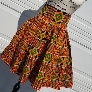 Custom Made African Print Skirt